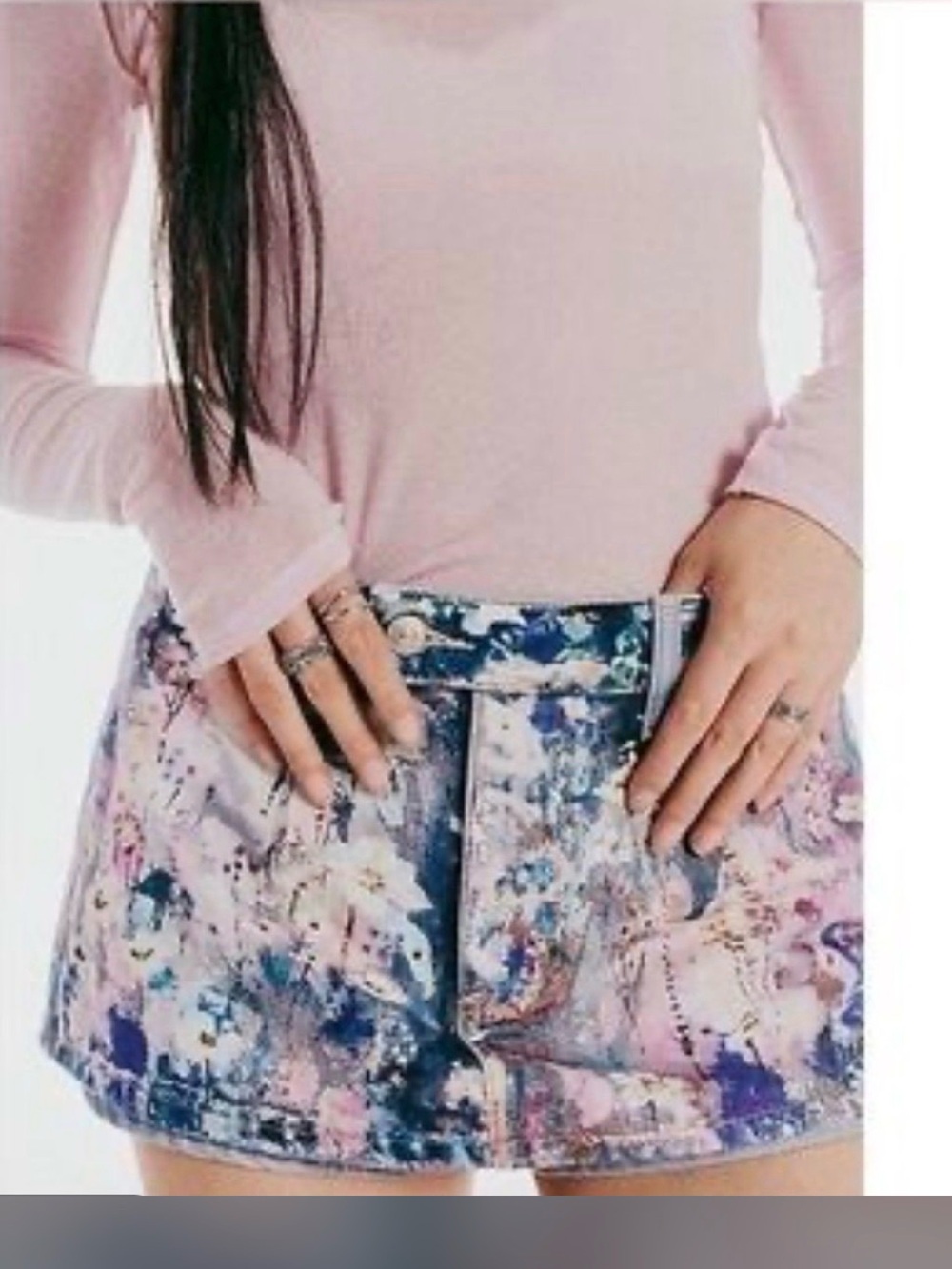 We the Free Gallivanting Illusions Skort